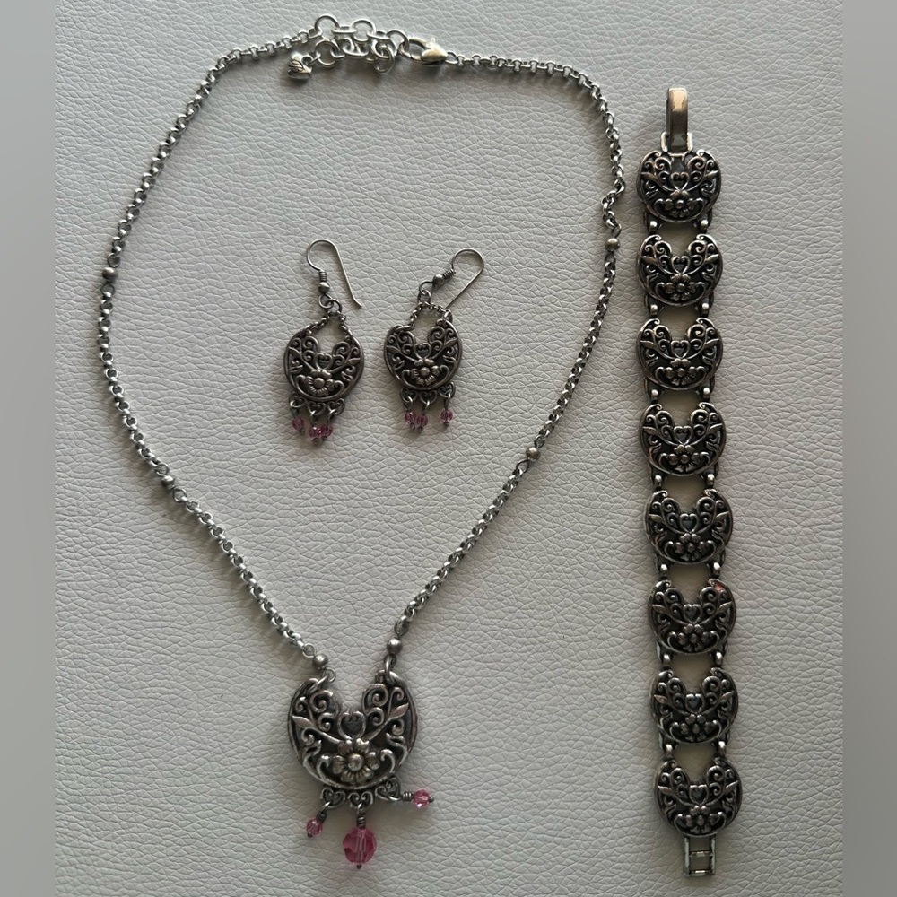 Brighton Necklace, earrings, and bracelet